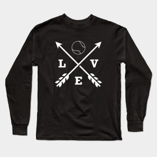Softball / Baseball Love Arrow Long Sleeve T-Shirt
